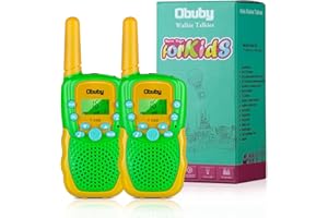 Obuby Toys for 3-12 Year Old Boys Girls Walkie Talkies for Kids 22 Channels 2 Way Radio Gifts with Backlit LCD Flashlight 3 KMs Range Gift Toy for Boy Girl to Outside,Camping,Hiking