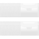 30 Pcs Large Clear Stamp and Die Storage Bags 9.4x7 Inch, Resealable Plastic Craft Organizer Pockets for Scrapbooking, Card Making, Cricut Dies, DIY Paper Crafts