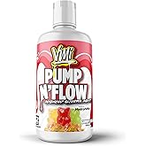 VMI Sports Pump N Flow Advanced Glycerol Agent | Stimulant Free Pre-Workout | Pumps, Hydration and Performance | Zero Sugar | 32 fl oz. 32 Servings (32 Servings, Gummy Bear)