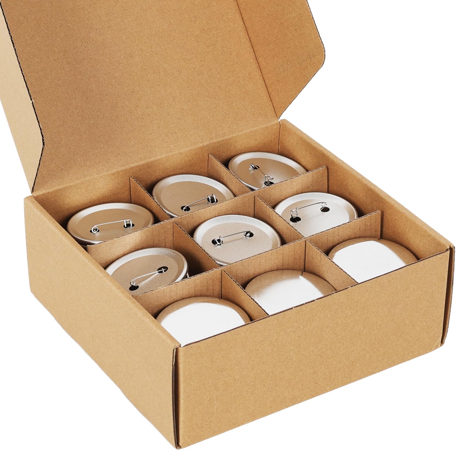 Photo 1 of 110 Sets 58mm / 2.28 inch (Approx. 2.25) Button Maker Supplies, Blank Pins Buttons Press for DIY Badge Maker Machine, Parts to Create Custom Pins