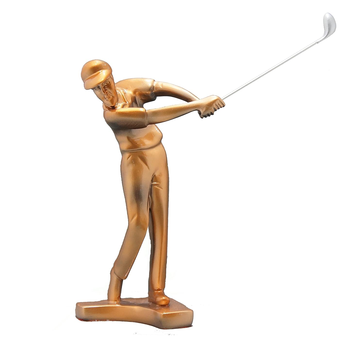Polyresin Golf Player Showpiece Statue Sculpture For Home Decor