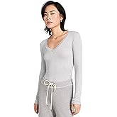 Splendid Women's Valley Rib V Neck Tee