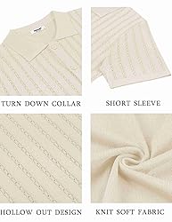 COOFANDY Men's Summer Beach Shirts Short Sleeve