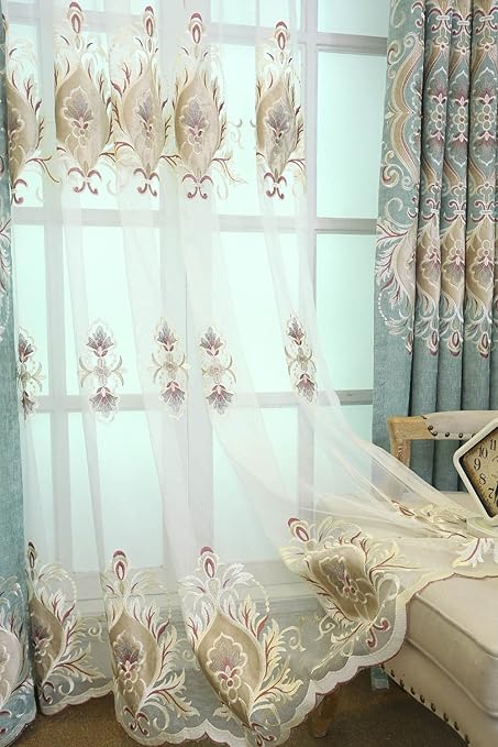 Amazon Com Aifish Sheer Curtains For Living Room 63 Inch Length