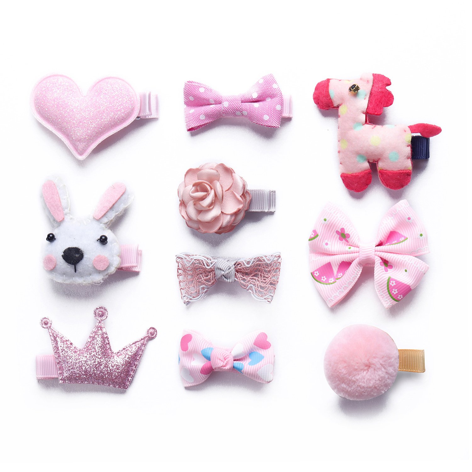 Koony Baby Girls Hair Bow Hair Clip Barrettes Alligator Clips Hair