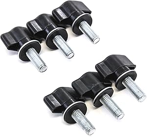 Red Hound Auto 6 Quick Removal Screws Hardware for 2007-2018 Compatible with Jeep Wrangler JK Hard Top Quick Release Fastener Kit for HardTop