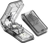 LeFeirr Pill Cutter Sharp Blade Storage Black 1 Pcs Small Large Pills view 1
