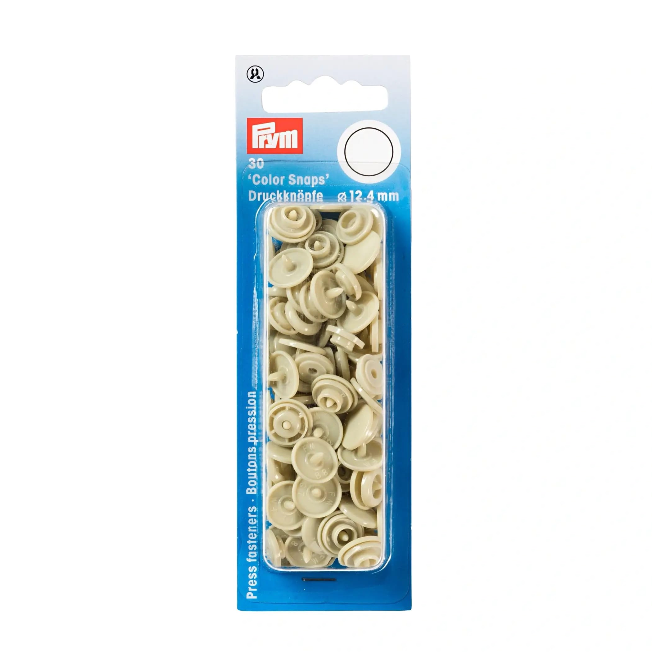 Prym Non-sew ColorSnaps 12.4 mm beige