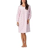 Lanz of Salzburg Sleepwear & Loungewear for Women - 100% Cotton Flannel - Long Sleeve Lightweight & Breathable Nightgown