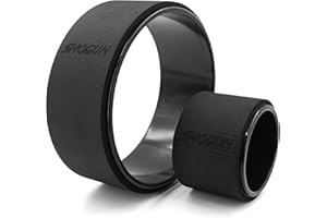 SHOGUN SPORTS Shogun Yoga Wheel Roller for Back Pain Relief - Back Roller Stretching Device for Spine Stretching, Improved Flexibility & Mobility