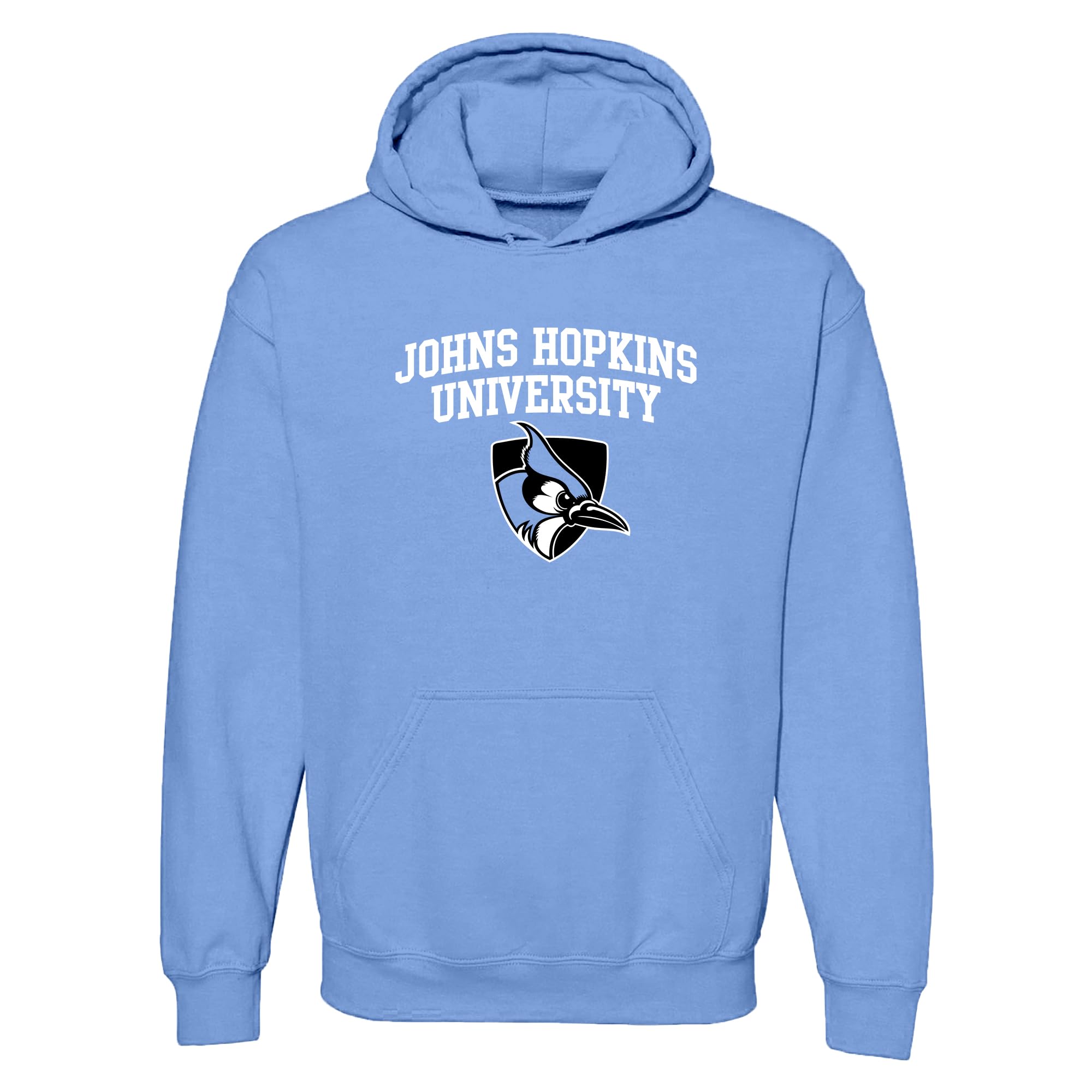 UGP Campus Apparel Johns Hopkins Blue Jays Arch Logo - Sports Team Hoodie - 3X-Large - Carolina Blue Image