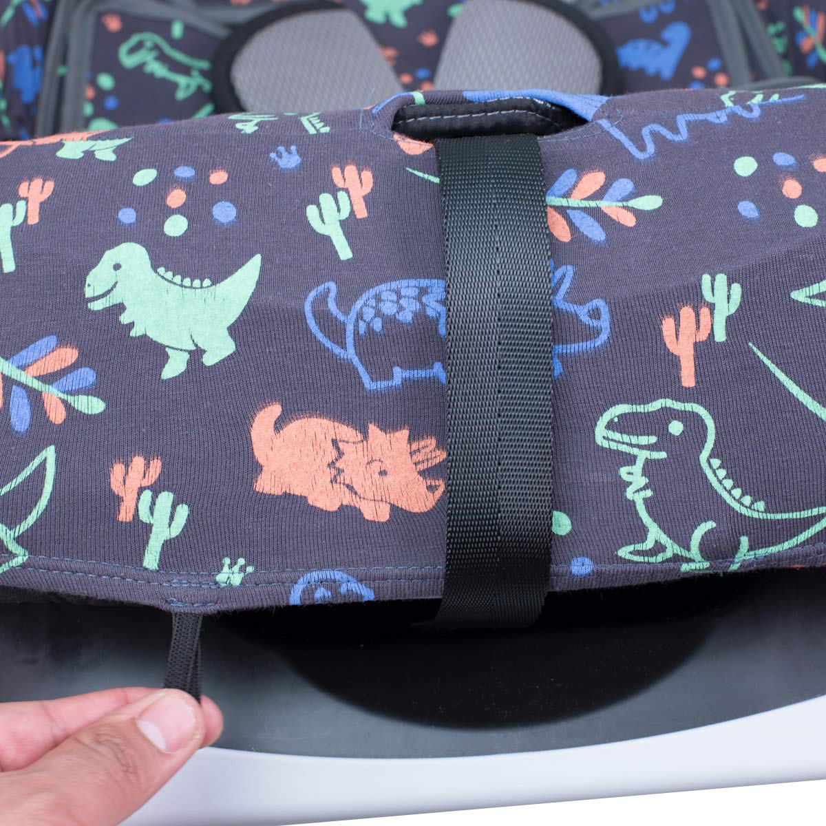 JYOKO Kids Cotton Cover Liner for car seat Compatible with Graco 4Ever DLX 4-in-1 (Happy Dino)