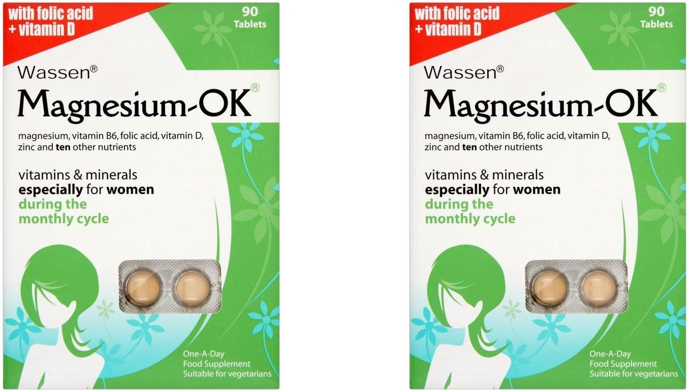 (2 PACK) - Wassen Magnesium Ok Tablets | 90s | 2 PACK - SUPER SAVER - SAVE MONEY