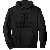 Beast Graphic Tee Pullover Hoodie