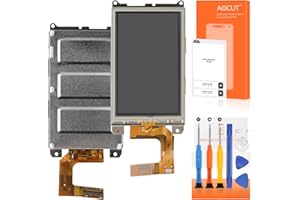 AGCUT LCD Display for Garmin Alpha 100 LCD Screen Replacement LCD Digitizer Touch Screen Assembly Repair Parts with Frame