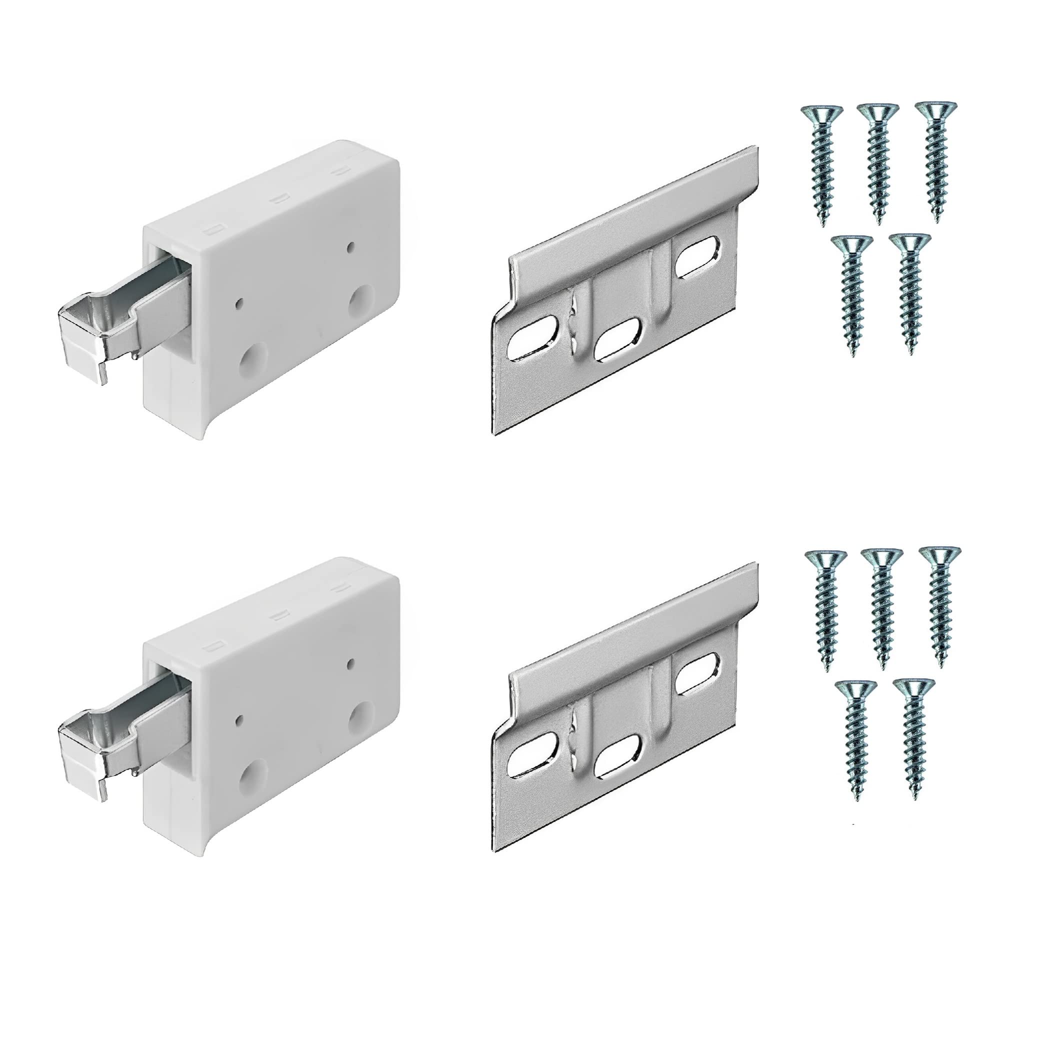 TERF® Kitchen Cabinet Universal Hanging Bracket with Wall Mounting Cupboard Cabinet Hanger Plate 63mm Including Fixing Screw - Pack of 2