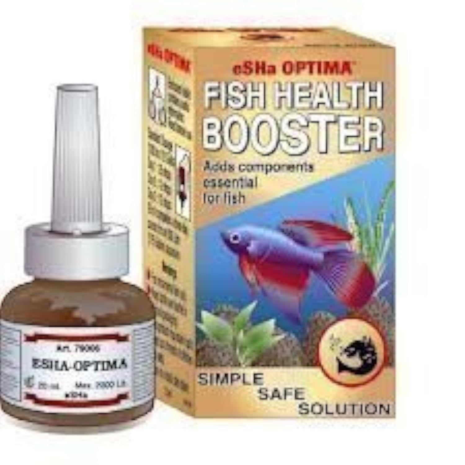 ESHA Fish Tank Treatment Optima Boosts Health - Helps Sick Fish - 20 Ml