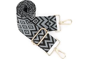 WEDDINGHELPER Wide Shoulder Strap, Adjustable Length Replacement Straps Crossbody Handbag Purse Strap (Wide：1.97'') (Gold Buckle-Color47)