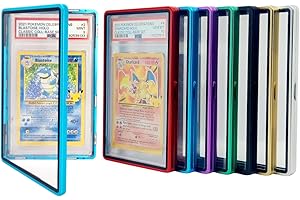 SAFEGUARD TCG SOLUTIONS Metal PSA Slab Bumper Case UV Resistant- Safeguard Magnetic Aluminum Metal Case For Graded Cards (Blue)