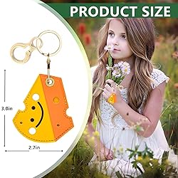 BORKUANA Leather Keychain Holder Case Compatible