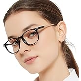MARE AZZURO Round Reading Glasses Women Trendy Readers 0 1.0 1.25 1.5 1.75 2.0 2.25 2.5 2.75 3.0 3.5 4.0 5.0 6.0 (Black, 2.00)