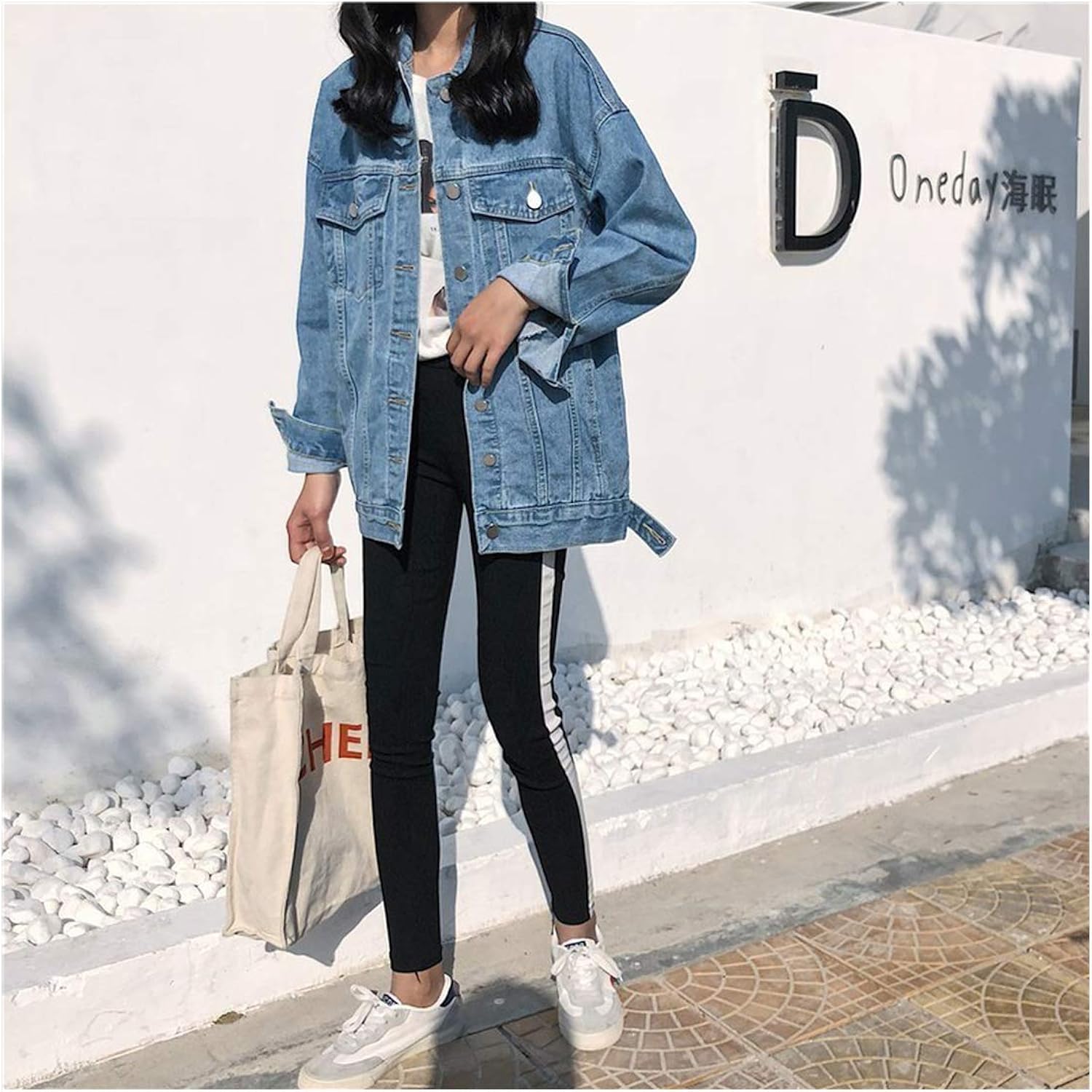 solid jeans jacket