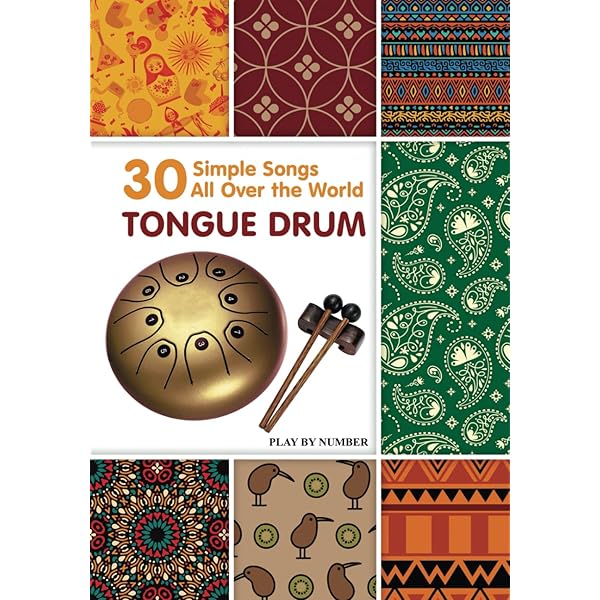 35 Traditional African Songs For Tongue Drum And Handpan - Libro Di Spartiti In Bianco E Nero | Musica Etnica Per Strumenti A Percussione