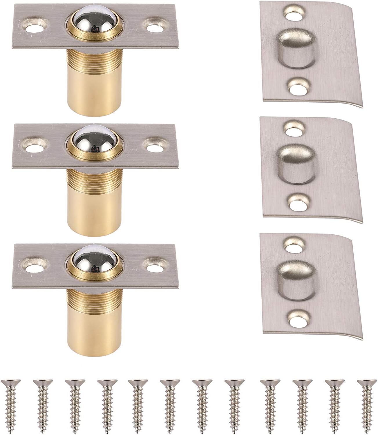 META Hardware Adjustable Large Ball Catch/Latch with Strike Plate & Screws