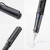LAMY AL-star Black Fountain Pen EF Nib Ergonomic Grip Aluminum Body view 2