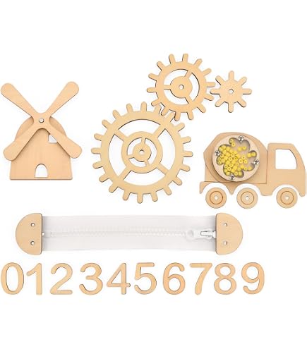 Set De 5 Accesorios Metálicos Para Busy Board – Pestillos, Cadenas, Cerraduras Con Llave Y Ganchos, Ideal Para Tablero Sensorial DIY