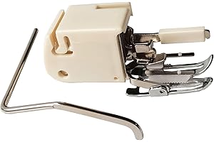 HONEYSEW Even Feed Walking Foot with Quilting Guide Sewing Machine Presser Foot (5mm) 214875014 for Brother Singer Janome