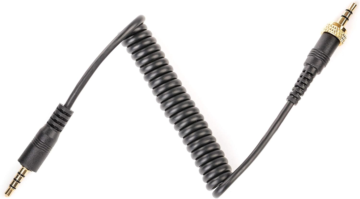 Sara Monic SR PMC1 3.5 mm Cable with Locking - Black, to Smartphone (TRRS)