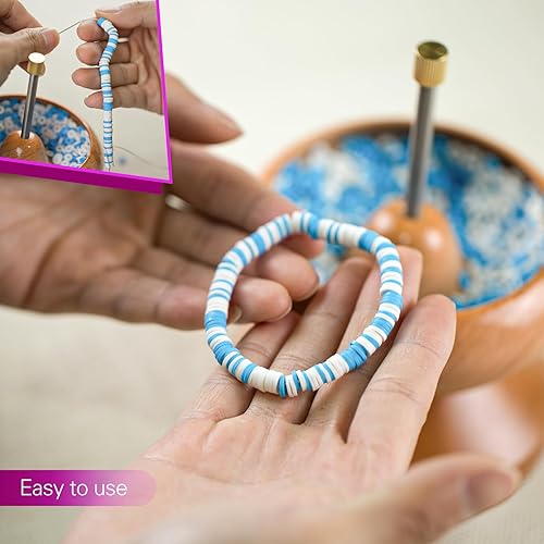 ORNUNIQ Clay Bead Spinner, Jewelry Making Tool with 1500 Clay
