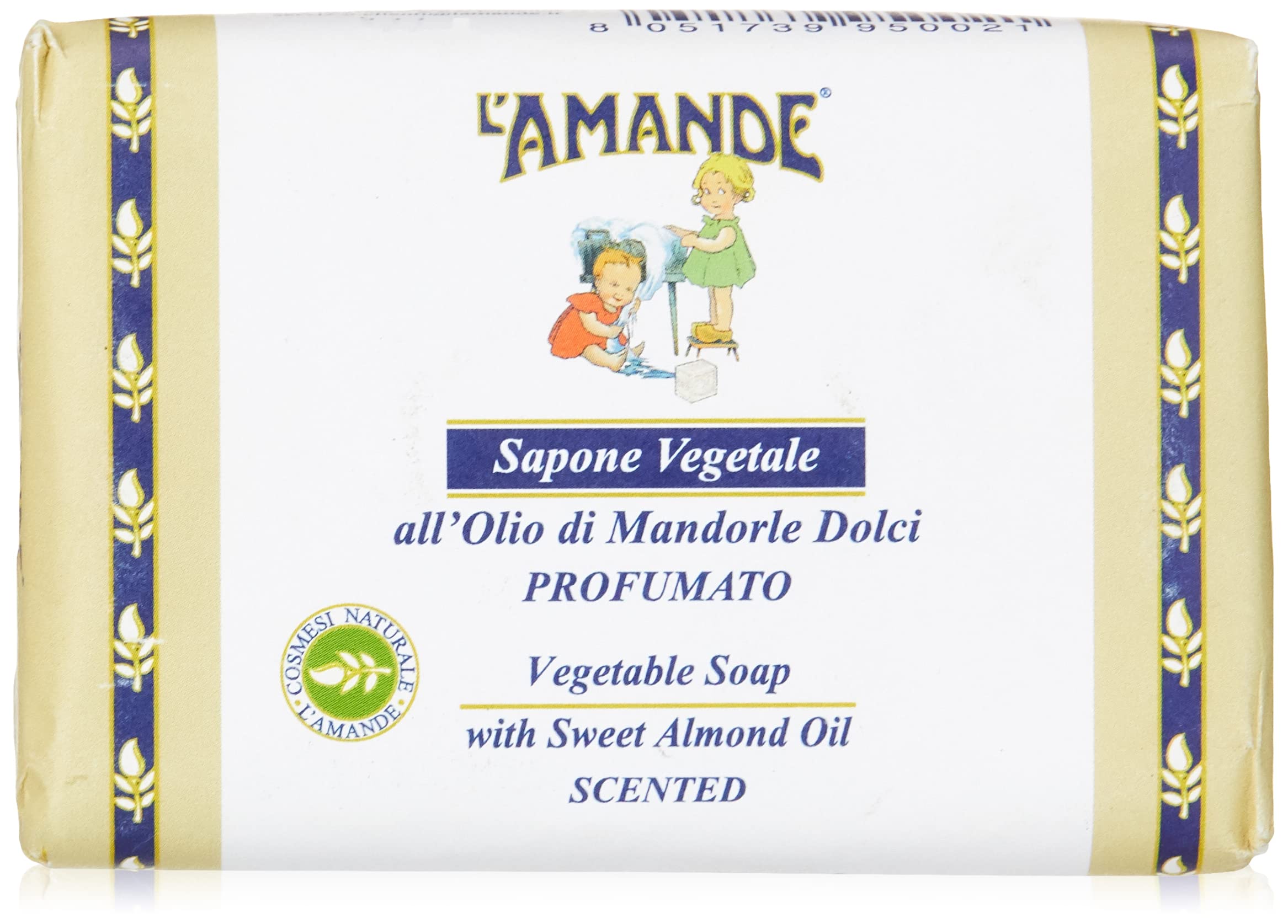 L'Almond Vegetable Soap Sweet Almond Oil - g