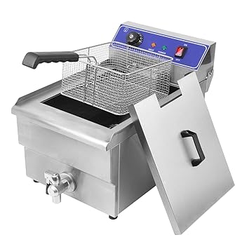 iglobalbuy freidora, 16L Acero Inoxidable freidora con termostato y ...