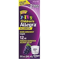 Amazon.com: Allegra 兒童12 小時抗過敏液體,不昏昏昏欲睡的室內和室外 ...