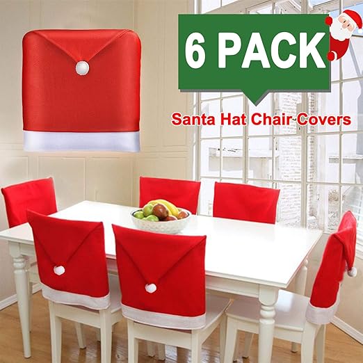 christmas hat chair covers