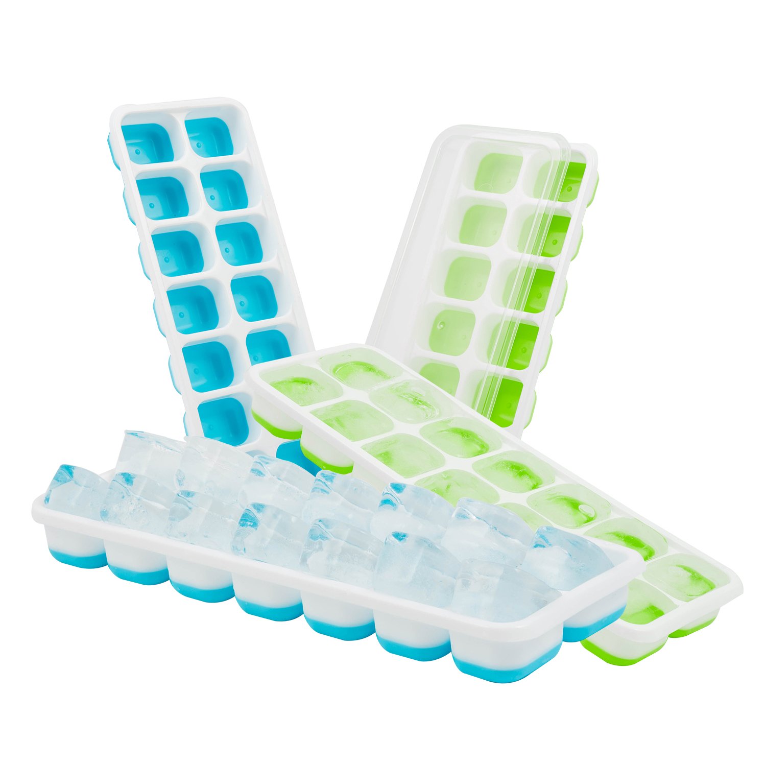Bandejas de Hielo de Silicona, Basico 4 Unidades de Moldes de ...