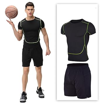 ANFitness 2 Sets Conjunto de Ropa de Baloncesto de Ropa Deportiva ...