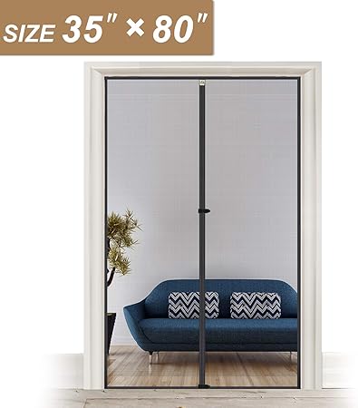 Amazon Com Magnetic Screen Door 35 X 80 Reinforced Fiberglass