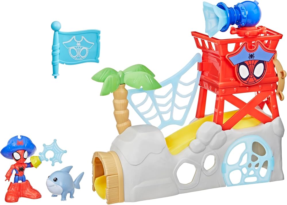 Marvel Spidey and His Amazing Friends Water-Webs Spidey Island Playset