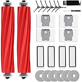 Asrhine 24 Pack Accessories for Roborock Q Revo【Not for Qrevo S/Pro/Plus/Max/Maxv/Master】Robot Vacuum Cleaner Qrevo Replaceme