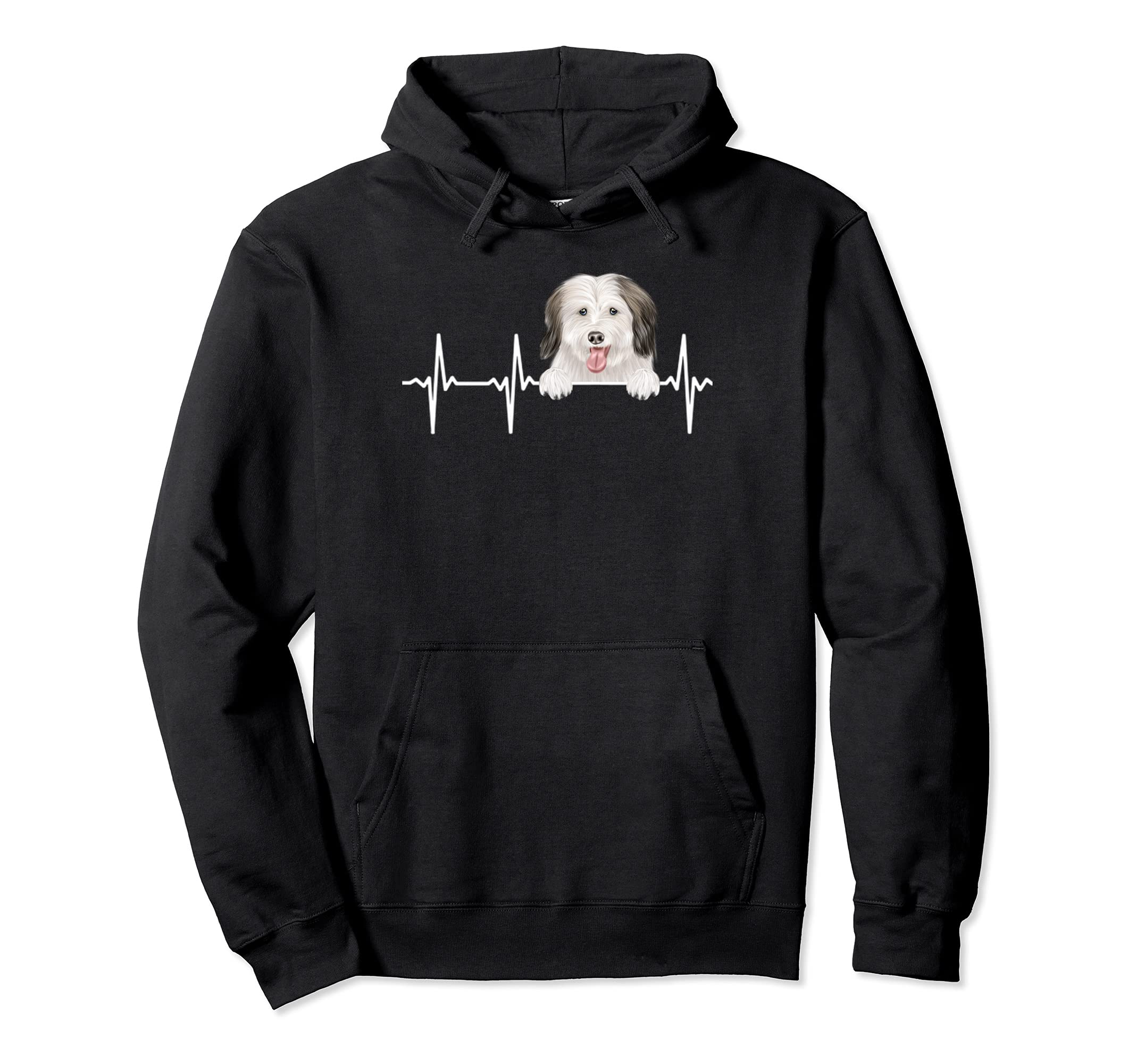 Funny Dog Heartbeat For Coton de Tulear Lovers Pullover Hoodie