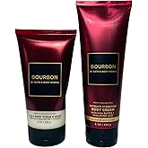 Bath & Body Works Men's Bourbon Ultimate Hydration Body Cream and Body Scrub