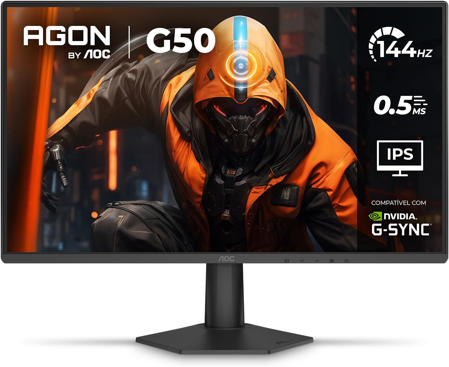 Monitor Gamer AOC AGON 24" 144Hz | 24G50F, G50, IPS, HDR10, G-SYNC, 0,5ms