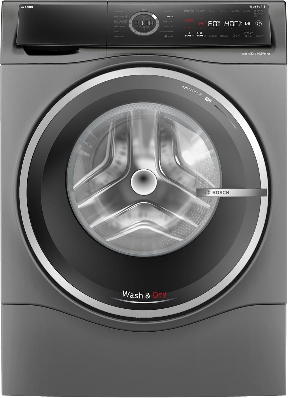 Bosch Series 8 Free-Standing Washer Dryer 10.5/6 kg 1400 rpm