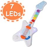 KandyToys Rock N Roll Light Up Sounds Guitar for Kids Toddlers Toy with 7 LEDs view 4