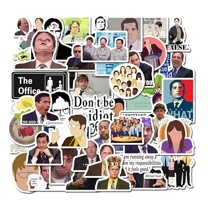 The Office Stickers Pack of 50 Stickers The Office Amazon.in