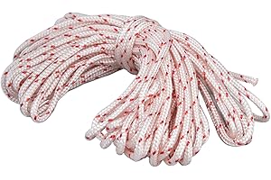 10M Recoil Starter Rope Nylon Starter Rope Chainsaw Trimmer Starter Rope Lawn Mower Pull Cord Replacement (3.0mm)
