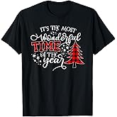 Its The Most Wonderful Time of The Year Red Christmas Tree T-Shirt